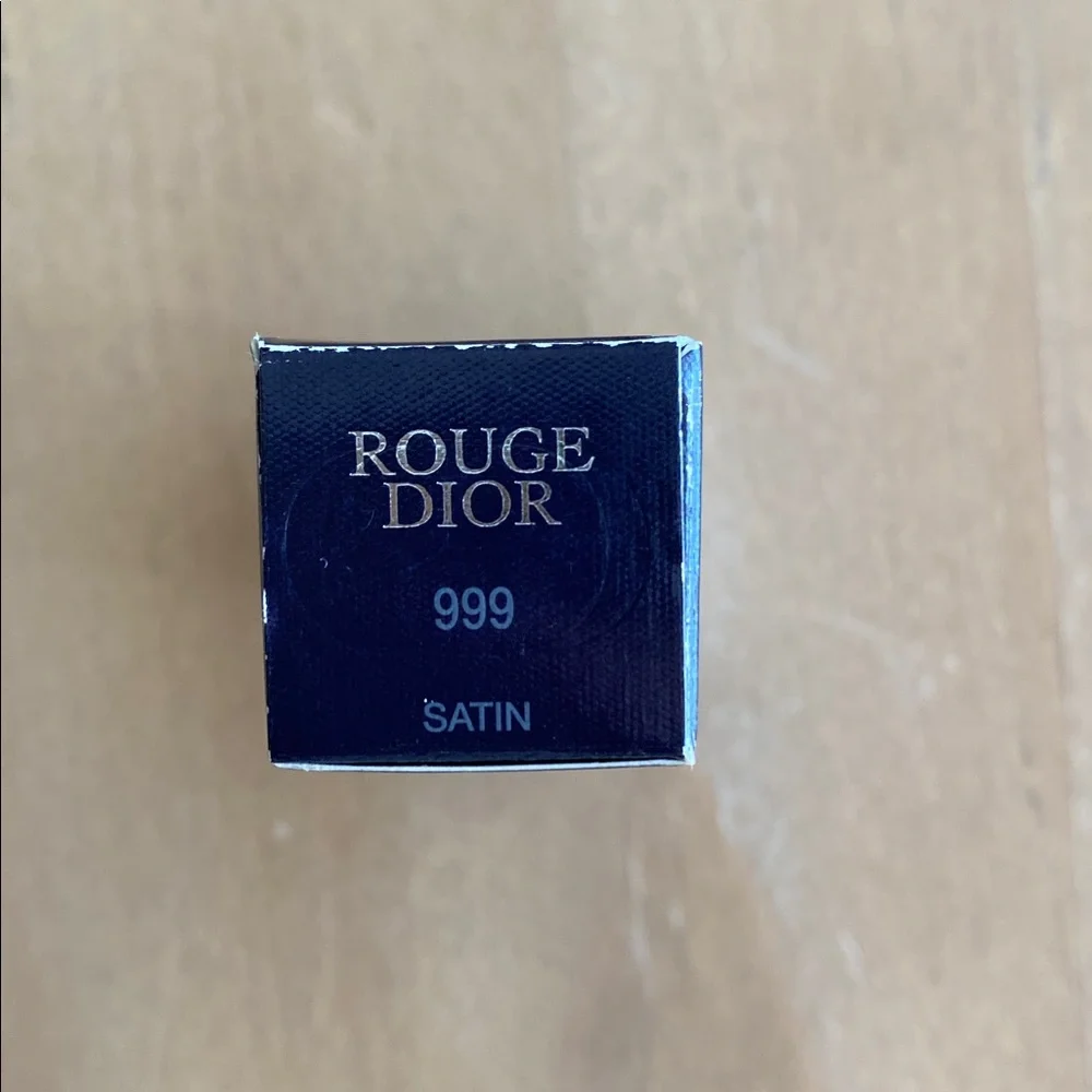 Dior Lipstick Satin 999 Red Long Wear Made In France Floral Lip Care Couture